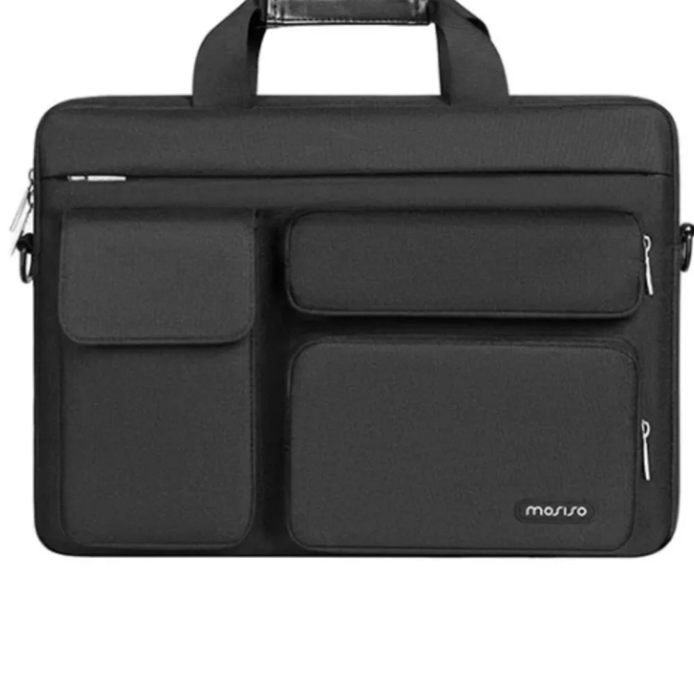 Black Laptop Bag with Durable Material and Professional Design